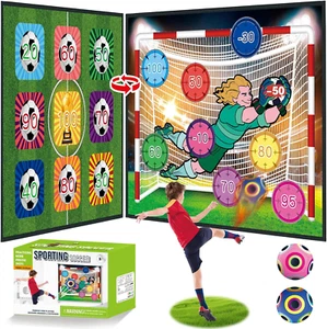 71" X 59" Kids Soccer Ball Set, Double-Sided Family Game, Indoor/Outdoor Backyar - Picture 1 of 12