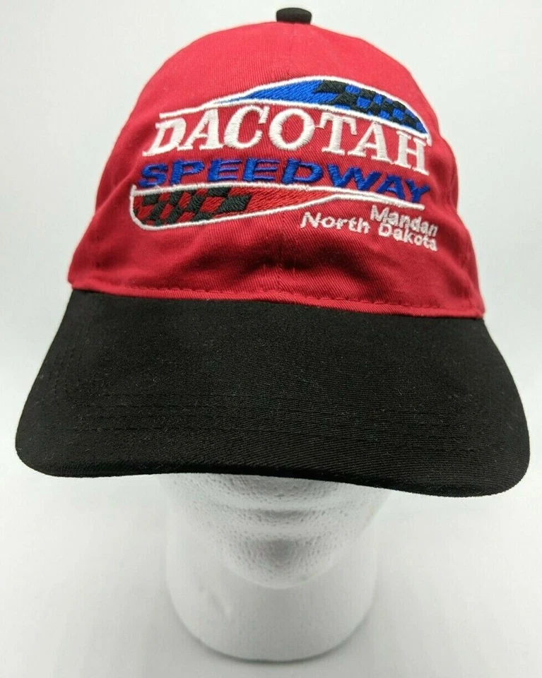 DACOTAH SPEEDWAY Dakota del Norte media gorra / visera sombrero banda elástica en la parte posterior - S / M Foto 1 de 4
