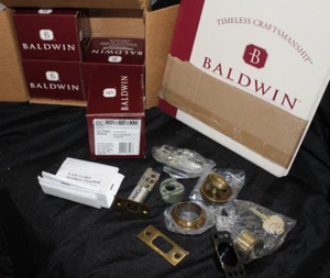 Juego de 4 cerrojo monocilíndrico de bajo perfil Baldwin 8031-037-KA4 para contratistas - Imagen 1 de 13