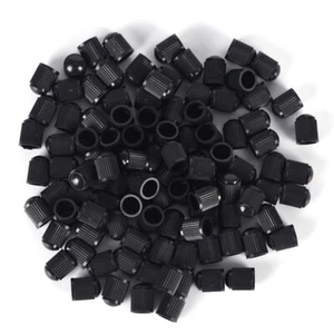 100pcs Black Plastic Auto Car Bike Motorcycle Truck Wheel Tire Valve Stem C&KF - Picture 1 of 9