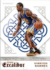 2015-16 Panini Excalibur Warriors Basketball Card #80 Harrison Barnes