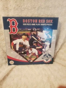 Boston Red Sox 500 Piece Home Plate Shaped Puzzle NEW! - Picture 1 of 6