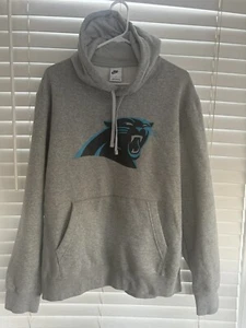 Nike Felpa con Cappuccio Uomo Carolina Panthers NFL - Grigio Large L - Nuova senza etichette - Foto 1 di 4