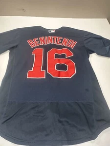 MLB Boston Red Sox Andrew Benintendi #16 T-Shirt Blue Short Sleeve Crew Neck - Picture 1 of 3