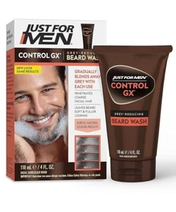 Just For Men Control GX Gradual Grey Reducing Beard Hair Wash,4 Fl Oz- Pack of 1 - Picture 1 of 6