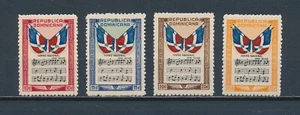 República Dominicana C57-60 MNH, Bandera e Himno 1946 - Imagen 1 de 2