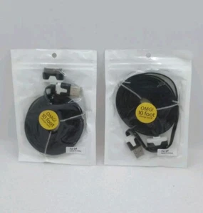 Set of 2 ~ USB Sync Data Charging Charger Cable Cord for Apple iPhone 4 4S (ip4) - Picture 1 of 4