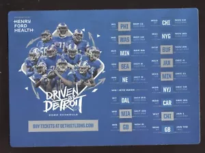 Programma magnetico Detroit Lions 2022 Henry Ford Health - Foto 1 di 1