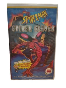 Vntg Vhs Spider-man Spider Slayer Action Kids Movie Rare Clamshell - Picture 1 of 3