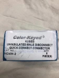 MD4M-2, Thomas & Betts, Uninsulated Male Disconnect, Quick Connector (qty. 6) - Picture 1 of 4
