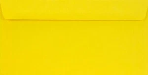 Briefumschläge 25 st. mit Haftstreifen Intensiv Gelb DIN Lang (110 x 220 mm) - Bild 1 von 1