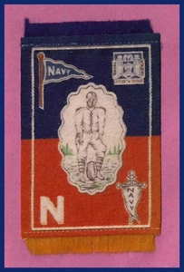 1910 United States Naval Academy NAVY Midshipmen Tobacco Silk / Felt FOOTBALL! - Picture 1 of 2
