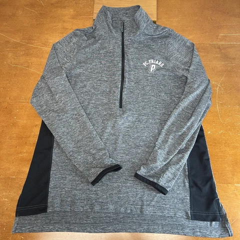 Providence College Friars Sweatshirt Womens XL Gray 1/4 Zip Lightweight Pullover Cover