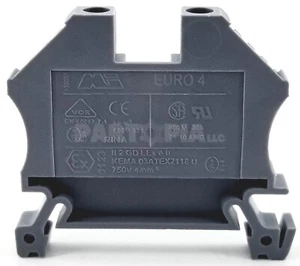 Morsettitalia EURO-4 Terminal Block, Grey, 43409, 6mm - Picture 1 of 3