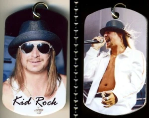 Kid Rock Rock N Roll Color Photo Aluminum Dog Tag Necklace w/30" chain NEW - Picture 1 of 1