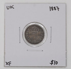 U.K. (Great Britain) 1887 Three Pence