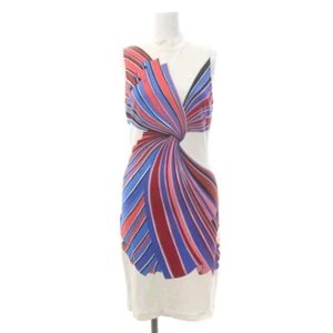 Emilio Pucci Sleeveless Design Dress Knee Length Stretch 38 Multi Chest 14.2 - Picture 1 of 8