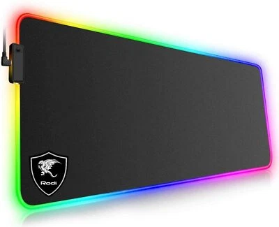 Tappetino Mouse Gaming XXL RGB Mousepad 800*300*4mm Extra Grande PAD LED PC   - Immagine 1 di 4