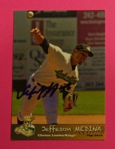 2016 Grandstand, Clinton LumberKings - JEFFERSON MEDINA - autographed
