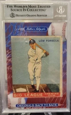 1933 Goudey Lew Fonseca HA Originals Back-to-Back AUTOGRAPH 1/5 2022-23 - Image 1 of 2