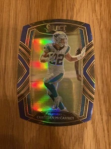 Christian McCaffrey BLUE Die Cut Club Level 2020 Panini Select 207 PANTHERS NFL - Bild 1 von 2