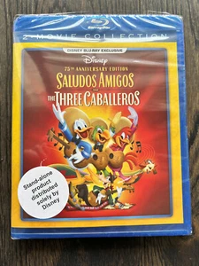 Disney Movie Club DMC Exclusivo Tres Caballeros/Saludos Amigos Blu-ray NUEVO - Imagen 1 de 2