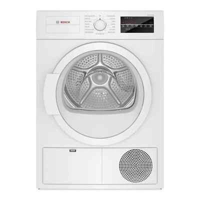 Bosch WTG86403UC 300 Series 24 Inch Ventless Condensing Electric Dryer in White - Image 1 of 4