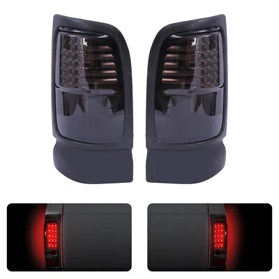 For 1994-2001 Dodge Ram 1500,94-02 Ram 2500 3500 LED Black Tail Lights Lamp Pair - Imagem 1 de 4