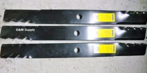 Set of 3 mower Predator mulching blades to fit JD TCU15882 M142514 AM36647 - Picture 1 of 1