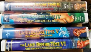 Land Before Time Vhs LOT 2 4 5 6 Great Valley Adventure Mysterious Island  - Bild 1 von 3