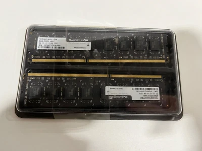 TEAM GROUP 16GB (2x8GB) DDR3 1600 TED38G1600C11BK Kit 1.5v - Image 1 of 2