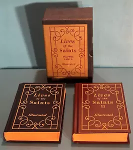 LIVES OF THE SAINTS Illustrated ~ Vol. 1 & 2 ~ Catholic Book BOXED SET Hardcover - Imagen 1 de 16