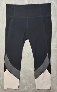 Athleta Damen leichte Cropped Yogahose L Gummibund Kompression - Bild 1 von 11