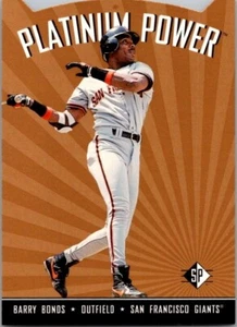 1995 Upper Deck SP Barry Bonds #PP2 Platinum Power Die-Cut Insert SF Giants HOF - Picture 1 of 2
