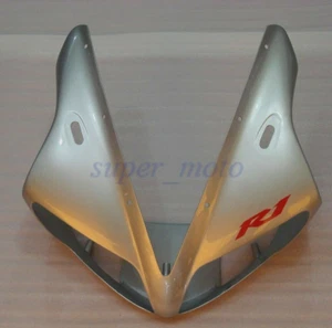 Motor Front Fairing nose Cowl Head Cover Plastic For Yamaha YZF R1 03 02 Silve - Picture 1 of 1