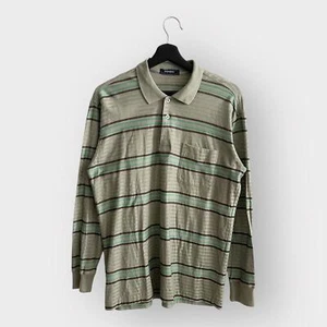 Polo Saint Laurent Stripe LS (M) anni 90 - Foto 1 di 8