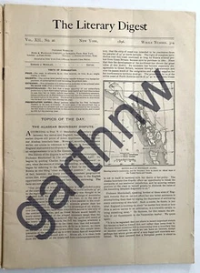 ALASKA-KANADA GRENZSTREIT 1896 KARTE + VERTEIDIGUNG DER JUDEN + NEUE OLYMPIADE REVIEW - Bild 1 von 3