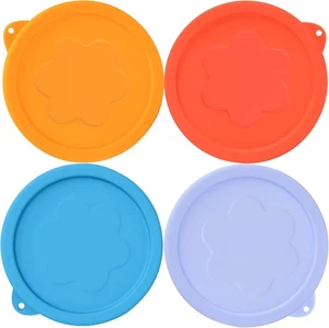 2 Cup Silicone Replacement Lids Storage Cover 2 - 4 Pack, 2 - 4 Pack  - Picture 1 of 7