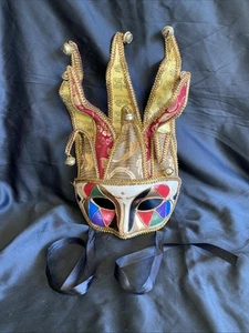 Venetian Eye Mask Jester Bells Masquerade - Picture 1 of 5