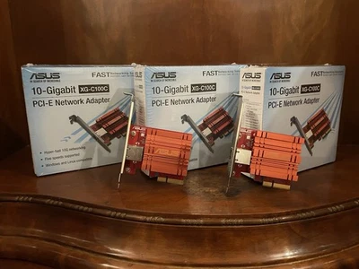 ASUS XG-C100C 1/2,5/5/10 Gbit/S 10GBase-T LAN-Adapter Rot - Bild 1 von 4