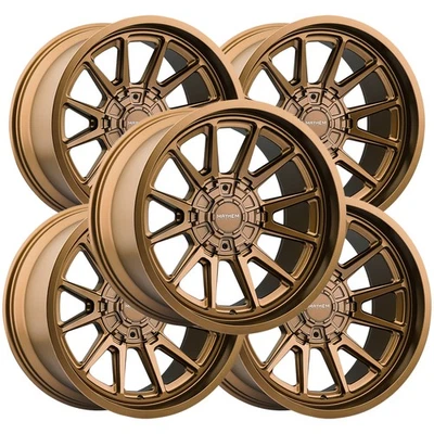 (Set-5) Mayhem 8116 Intrepid 20x9 6x135/6x5.5" +0mm Bronze Wheels Rims 20" Inch Foto 1 de 4