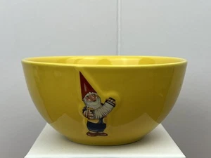 Vintage Cleen Kiss That Frog Akkordeon Wichtel Schale gelb - Bild 1 von 4