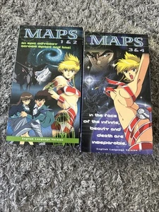 MAPS Anime VHS (2 Tapes) Episodes 1-2 / Episodes 3-4 1998 English Version - Foto 1 di 3