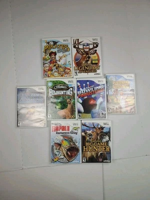 Nintendo Wii Lote Exterior Cabelas Caza Rapala Pesca Cib Probado Arco Caza Foto 1 de 4