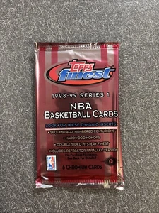 Confezione HOBBY 1998-99 Finest Basketball Series 1 sigillata in fabbrica con 6 CARTE CROMATE - Foto 1 di 4