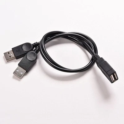 USB Kabel USB 2,0 Y-Kabel Festplatte Dual USB 2018 Langlebig hohe Qualität - Bild 1 von 4