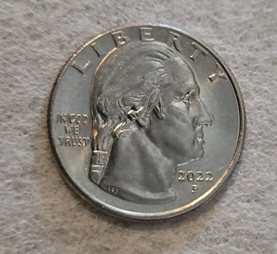 2022 P Wilma Mankiller Quarter  ( Rare Coin ) "IN COD WE TRUST" ERROR - Image 1 of 2