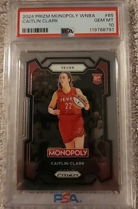 Panini Prizm Monopoly WNBA 2024 Caitlin Clark #65 PSA 10 GEMAS COMO NUEVO (RC) - Imagen 1 de 2