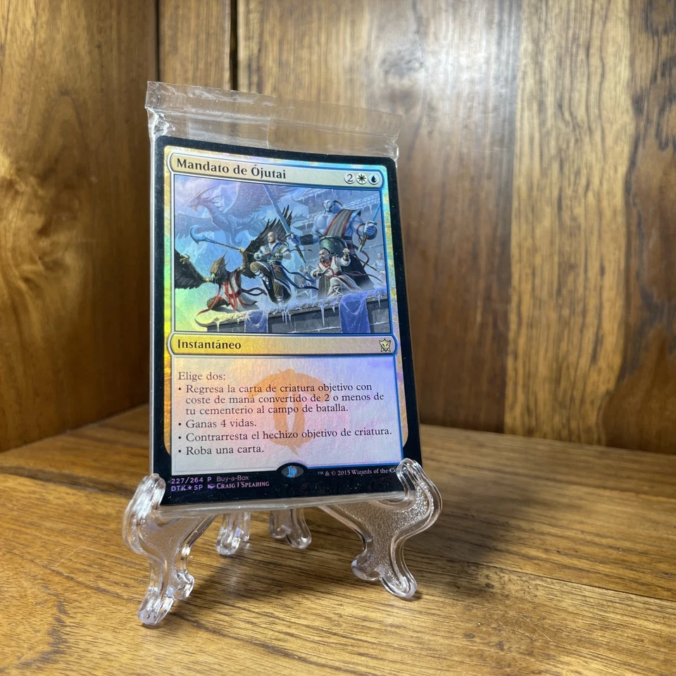 🦅 Ojutai's Command x10 - FOIL BaB Buy-a-Box Promo Pack MTG Mandato de Ojutai Sp - Image 1 of 4