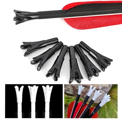 12pcs Arrow Nocks ID6.2mm Insert Plastic Tails Arrow Shaft DIY Archery Bow Shoot - Image 1 of 4